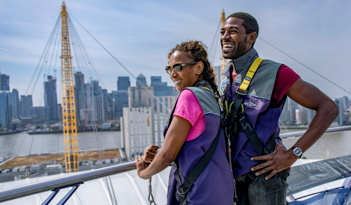 Couple climb Up at The O2